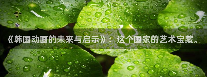 香蕉漫画官网版入口：《韩国动画的未来与启示》：这个国家的艺术宝藏。